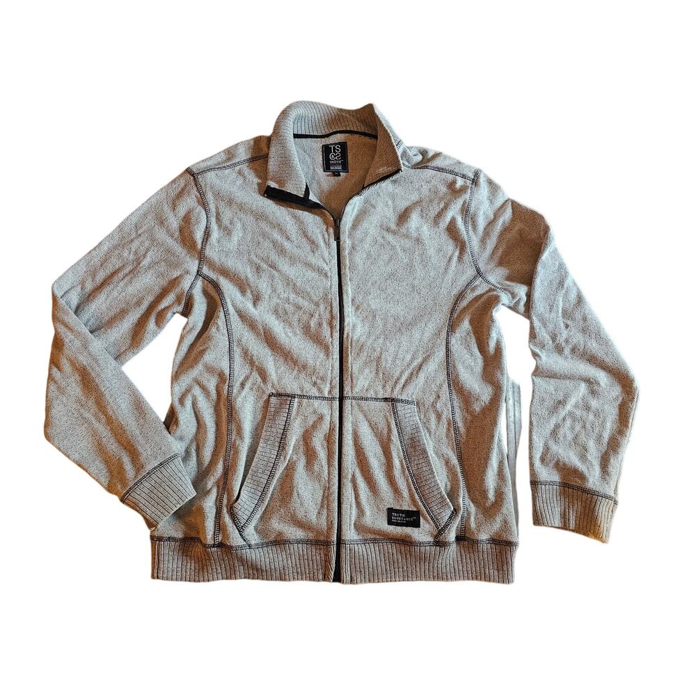 TSCS Truth Substance Common Sense Sweater Mens Full Zip Size XL (623)